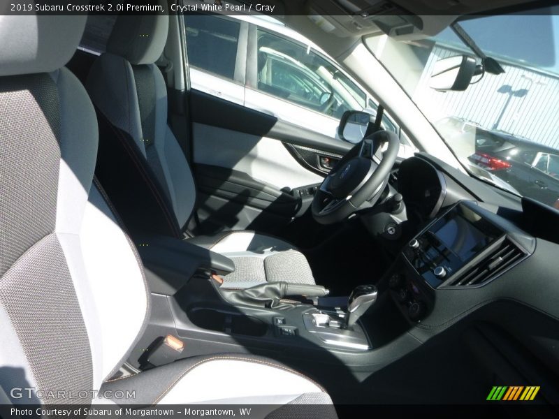 Crystal White Pearl / Gray 2019 Subaru Crosstrek 2.0i Premium