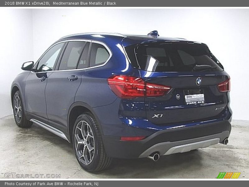Mediterranean Blue Metallic / Black 2018 BMW X1 xDrive28i
