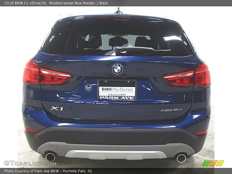 Mediterranean Blue Metallic / Black 2018 BMW X1 xDrive28i