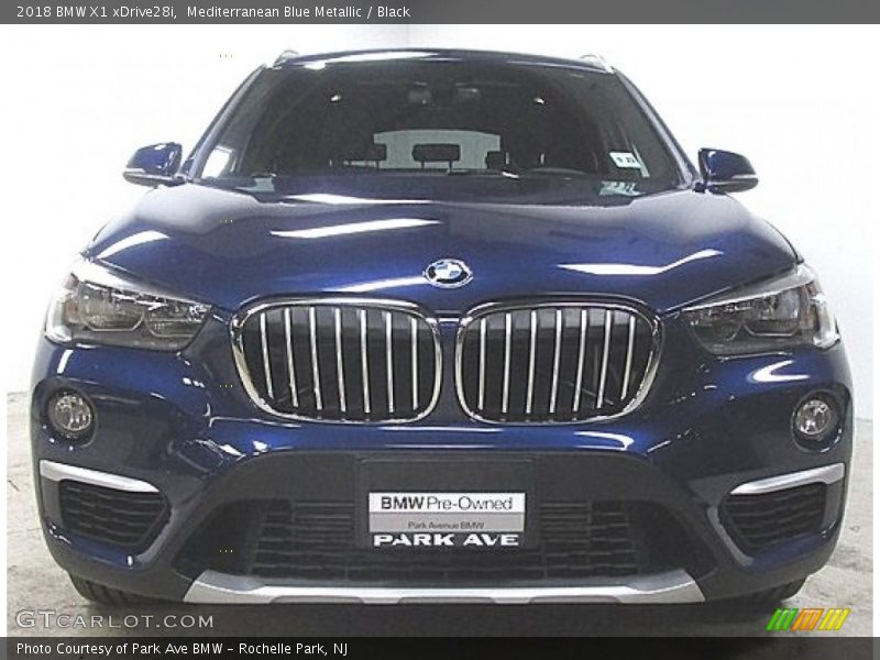 Mediterranean Blue Metallic / Black 2018 BMW X1 xDrive28i