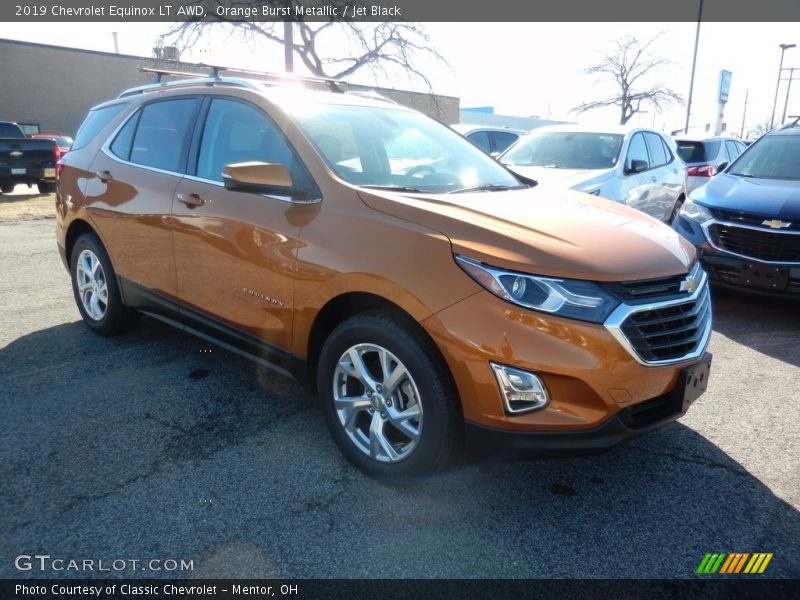 Orange Burst Metallic / Jet Black 2019 Chevrolet Equinox LT AWD