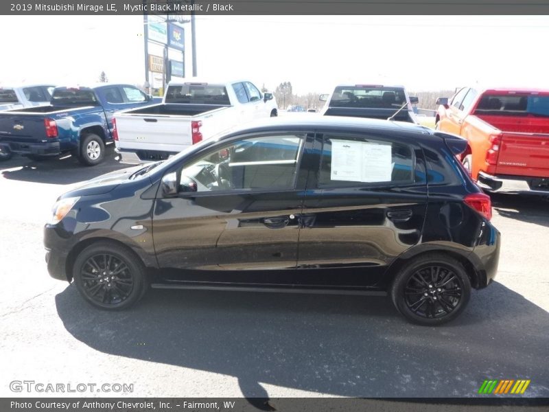 Mystic Black Metallic / Black 2019 Mitsubishi Mirage LE