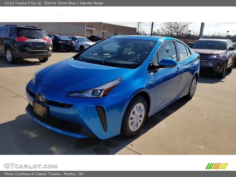 Electric Storm Blue / Harvest Beige 2019 Toyota Prius LE