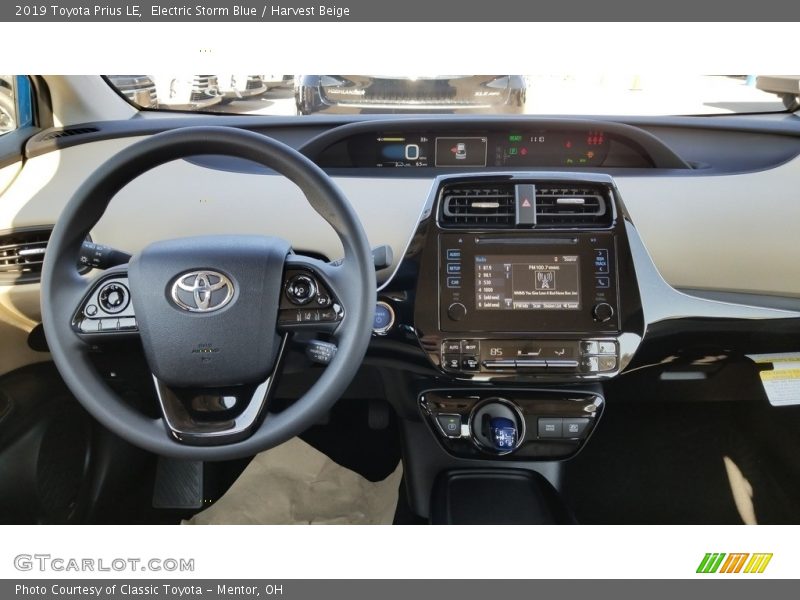 Electric Storm Blue / Harvest Beige 2019 Toyota Prius LE