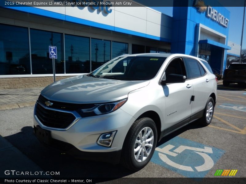 Silver Ice Metallic / Medium Ash Gray 2019 Chevrolet Equinox LS AWD