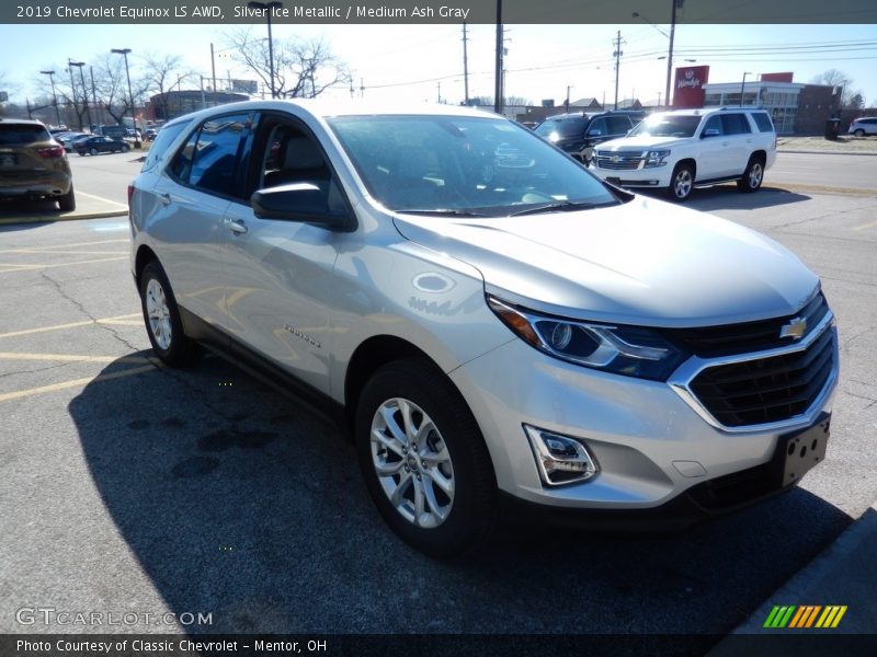 Silver Ice Metallic / Medium Ash Gray 2019 Chevrolet Equinox LS AWD