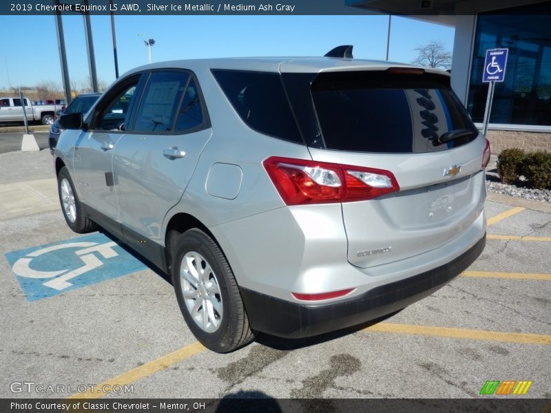 Silver Ice Metallic / Medium Ash Gray 2019 Chevrolet Equinox LS AWD
