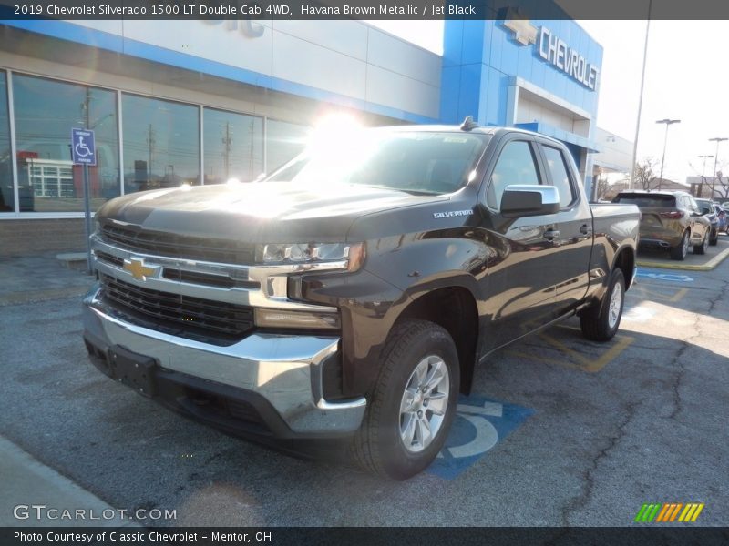 Havana Brown Metallic / Jet Black 2019 Chevrolet Silverado 1500 LT Double Cab 4WD