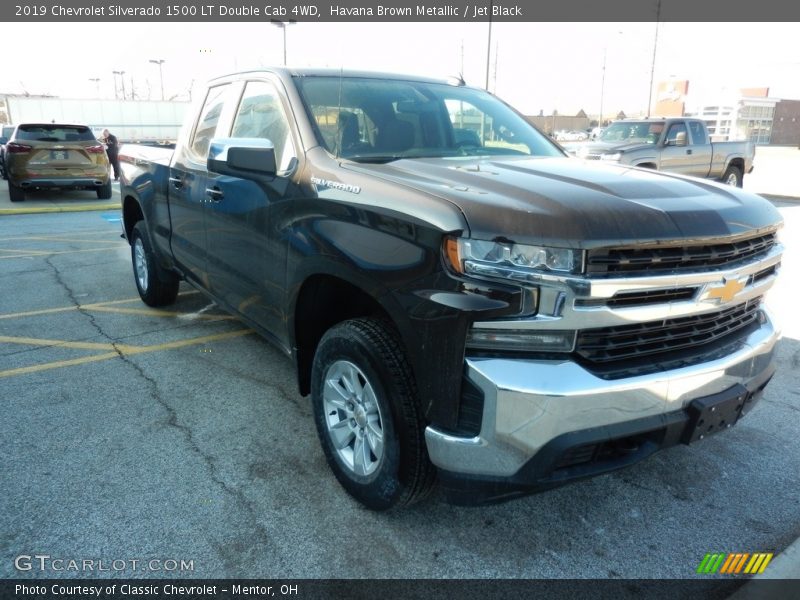 Havana Brown Metallic / Jet Black 2019 Chevrolet Silverado 1500 LT Double Cab 4WD