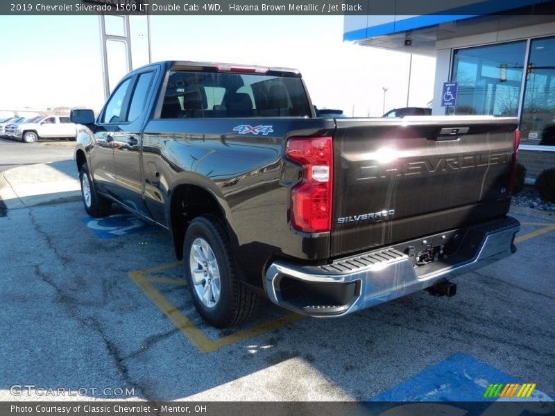 Havana Brown Metallic / Jet Black 2019 Chevrolet Silverado 1500 LT Double Cab 4WD