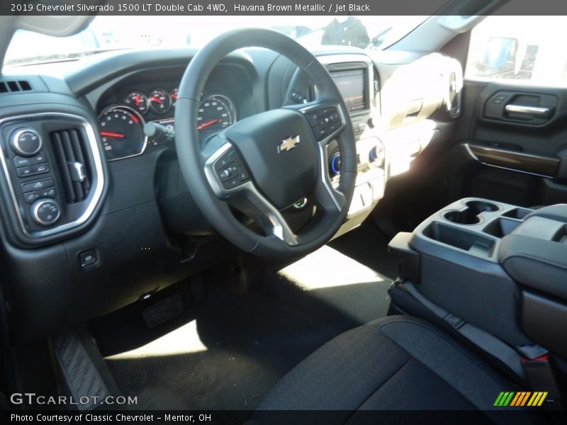 Havana Brown Metallic / Jet Black 2019 Chevrolet Silverado 1500 LT Double Cab 4WD
