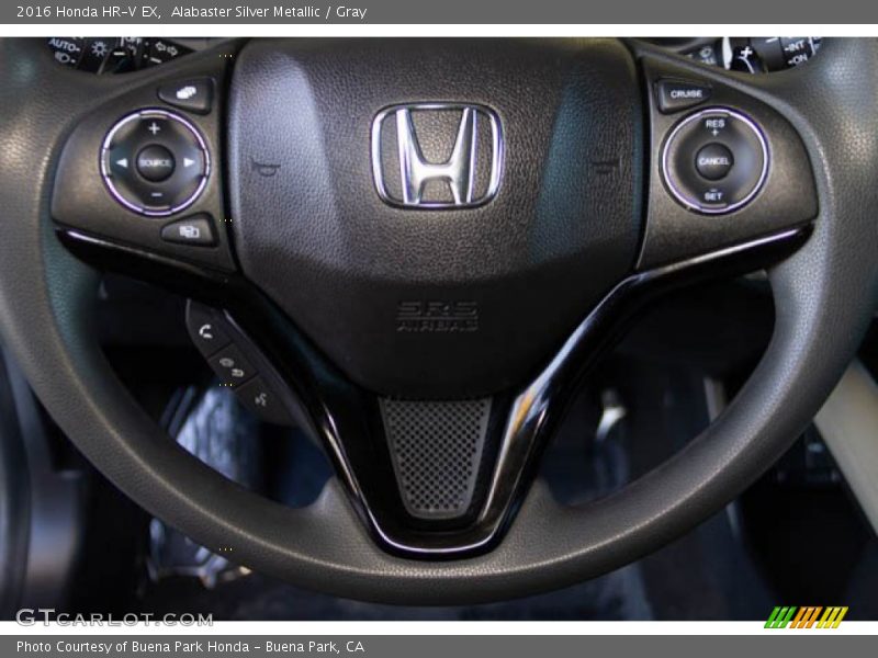 Alabaster Silver Metallic / Gray 2016 Honda HR-V EX