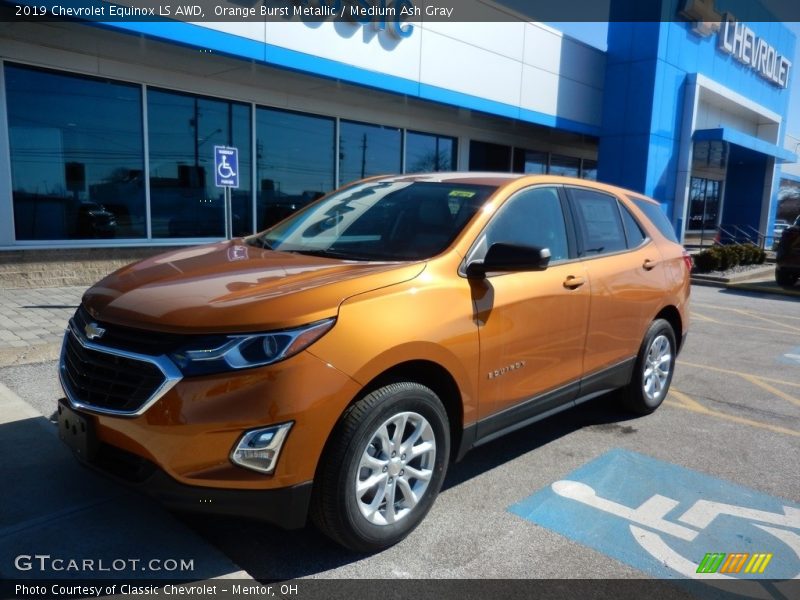Orange Burst Metallic / Medium Ash Gray 2019 Chevrolet Equinox LS AWD