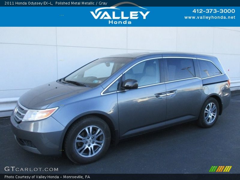 Polished Metal Metallic / Gray 2011 Honda Odyssey EX-L