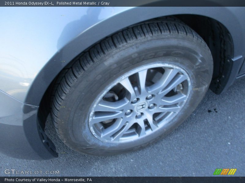 Polished Metal Metallic / Gray 2011 Honda Odyssey EX-L