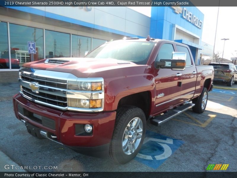 Cajun Red Tintcoat / High Country Saddle 2019 Chevrolet Silverado 2500HD High Country Crew Cab 4WD