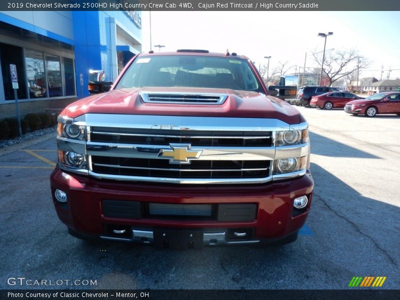 Cajun Red Tintcoat / High Country Saddle 2019 Chevrolet Silverado 2500HD High Country Crew Cab 4WD