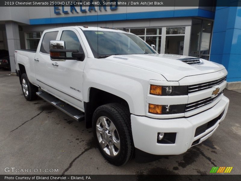 Summit White / Dark Ash/Jet Black 2019 Chevrolet Silverado 2500HD LTZ Crew Cab 4WD