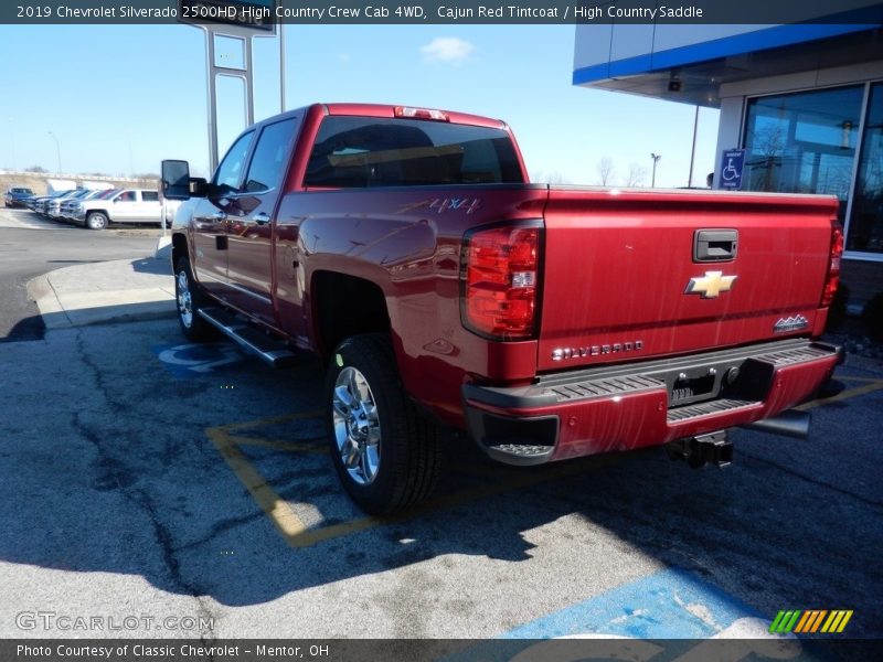 Cajun Red Tintcoat / High Country Saddle 2019 Chevrolet Silverado 2500HD High Country Crew Cab 4WD