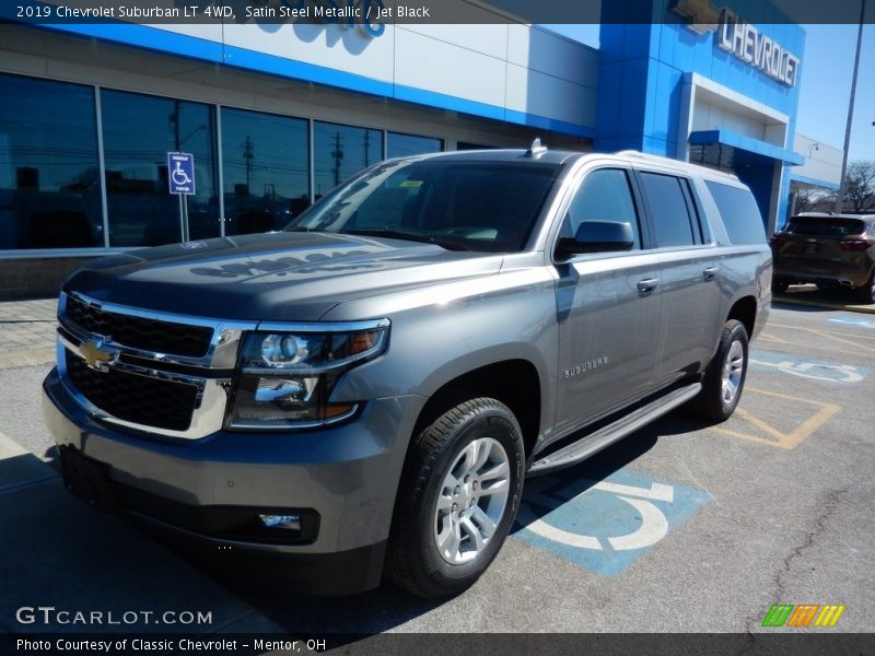 Satin Steel Metallic / Jet Black 2019 Chevrolet Suburban LT 4WD