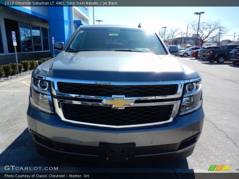 Satin Steel Metallic / Jet Black 2019 Chevrolet Suburban LT 4WD