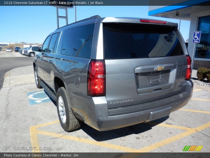 Satin Steel Metallic / Jet Black 2019 Chevrolet Suburban LT 4WD