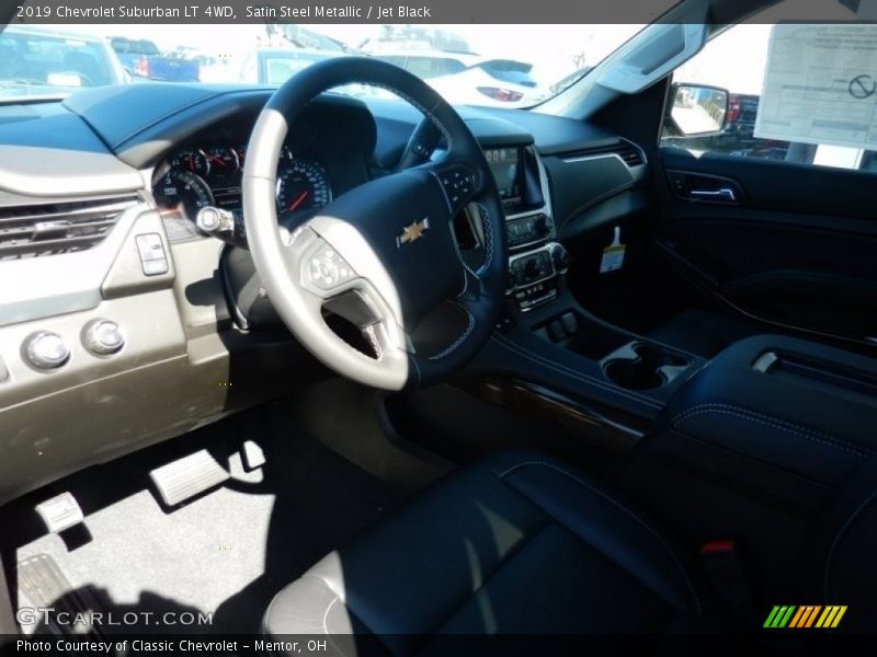 Satin Steel Metallic / Jet Black 2019 Chevrolet Suburban LT 4WD