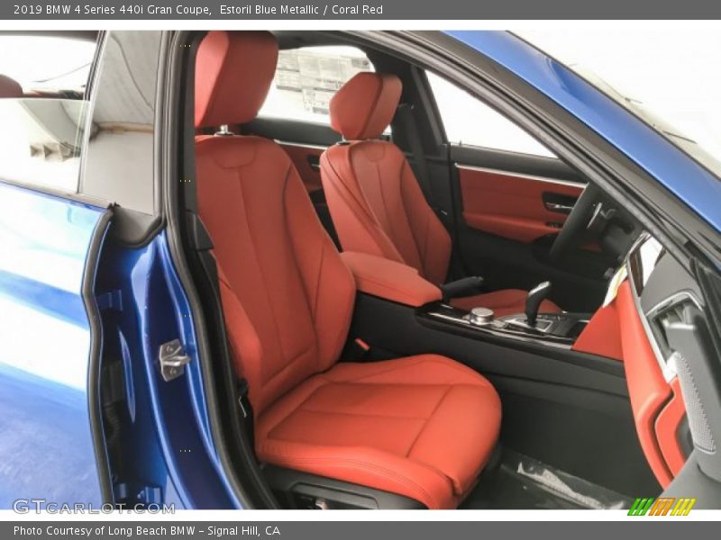 Estoril Blue Metallic / Coral Red 2019 BMW 4 Series 440i Gran Coupe