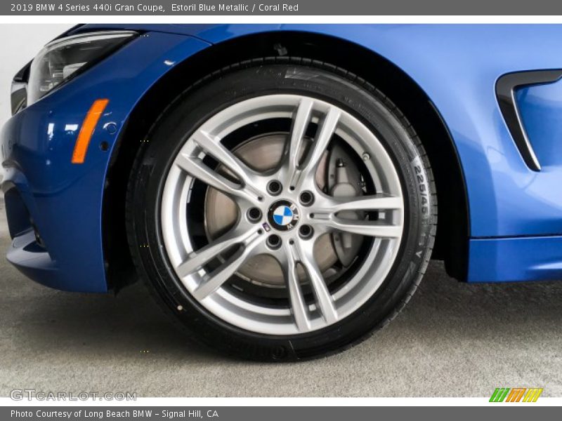 Estoril Blue Metallic / Coral Red 2019 BMW 4 Series 440i Gran Coupe