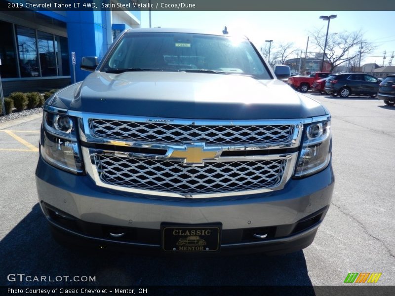 Satin Steel Metallic / Cocoa/Dune 2019 Chevrolet Tahoe LT 4WD