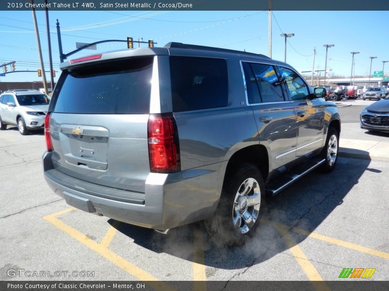 Satin Steel Metallic / Cocoa/Dune 2019 Chevrolet Tahoe LT 4WD