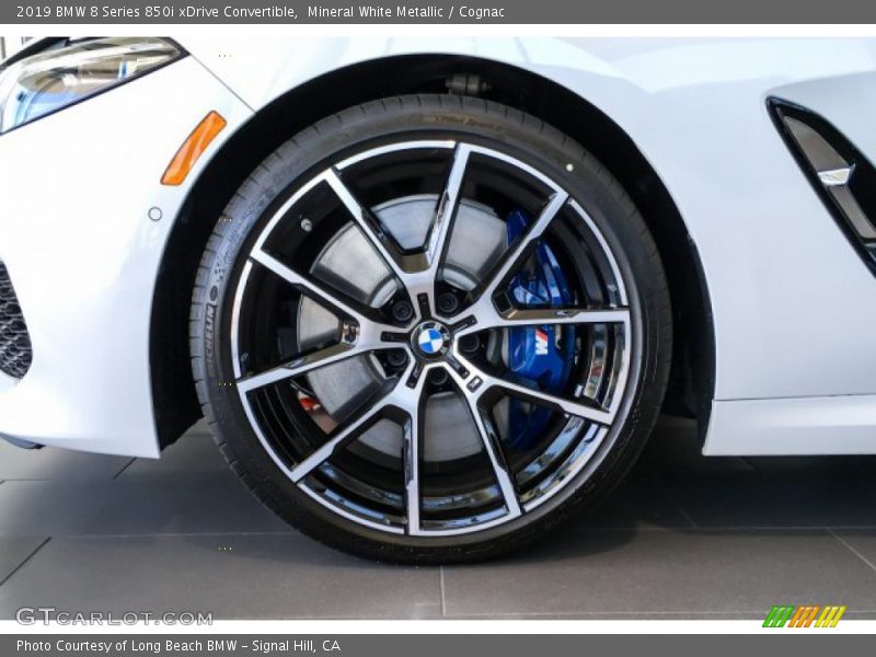 Mineral White Metallic / Cognac 2019 BMW 8 Series 850i xDrive Convertible
