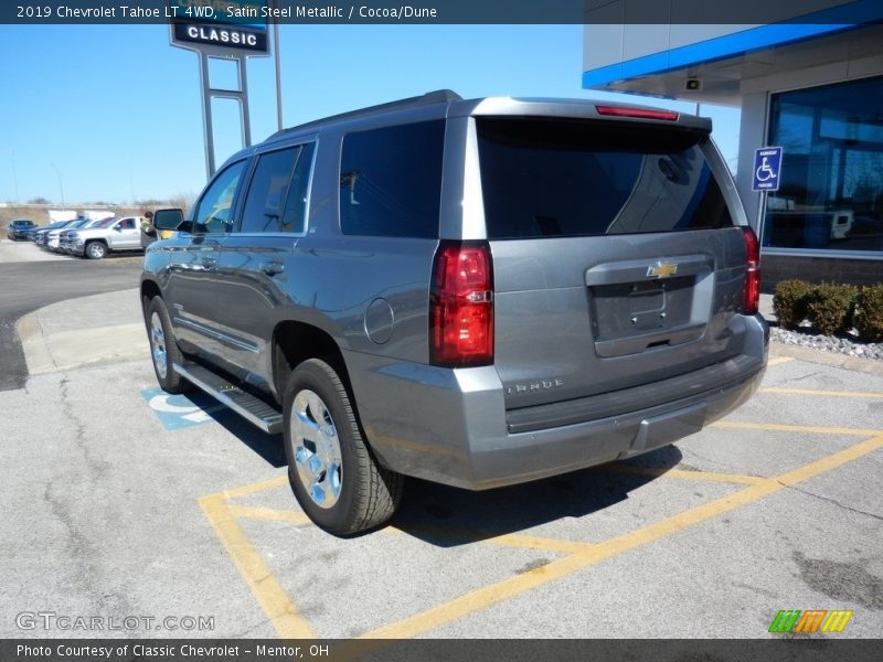 Satin Steel Metallic / Cocoa/Dune 2019 Chevrolet Tahoe LT 4WD