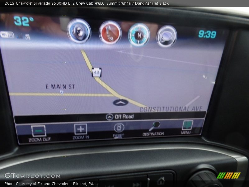 Summit White / Dark Ash/Jet Black 2019 Chevrolet Silverado 2500HD LTZ Crew Cab 4WD