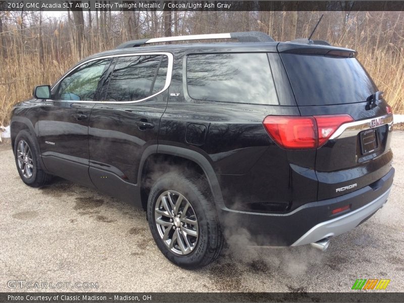 Ebony Twilight Metallic / Cocoa/Light Ash Gray 2019 GMC Acadia SLT AWD