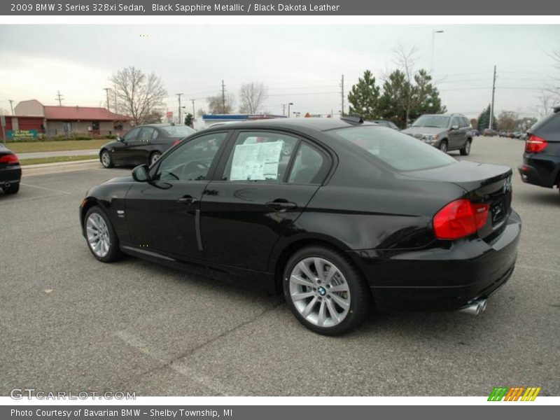 Black Sapphire Metallic / Black Dakota Leather 2009 BMW 3 Series 328xi Sedan