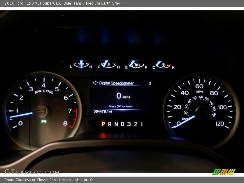 Blue Jeans / Medium Earth Gray 2016 Ford F150 XLT SuperCab