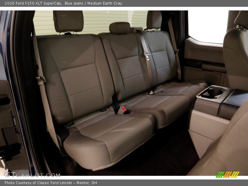 Blue Jeans / Medium Earth Gray 2016 Ford F150 XLT SuperCab