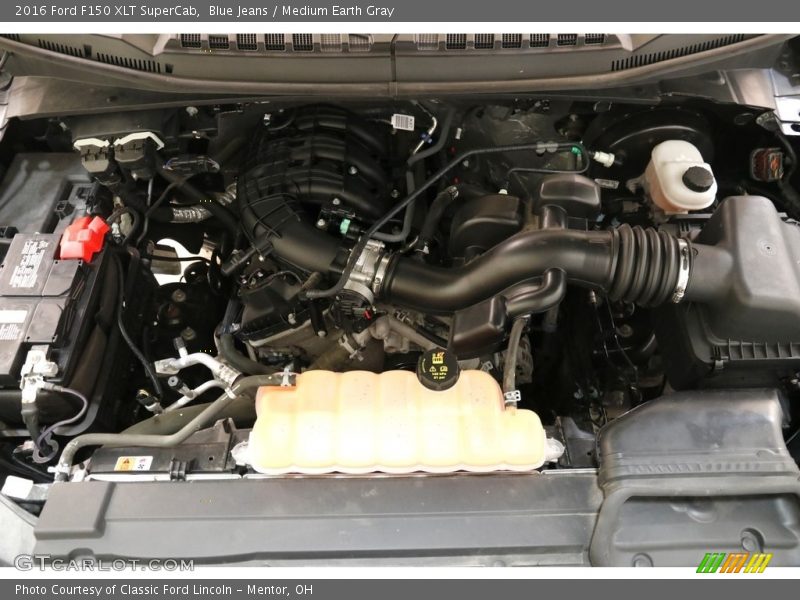 Blue Jeans / Medium Earth Gray 2016 Ford F150 XLT SuperCab