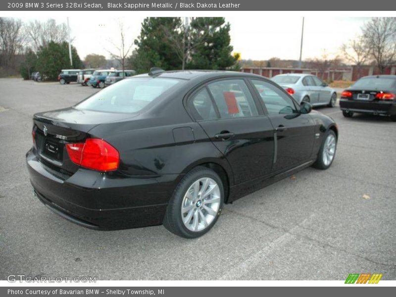 Black Sapphire Metallic / Black Dakota Leather 2009 BMW 3 Series 328xi Sedan