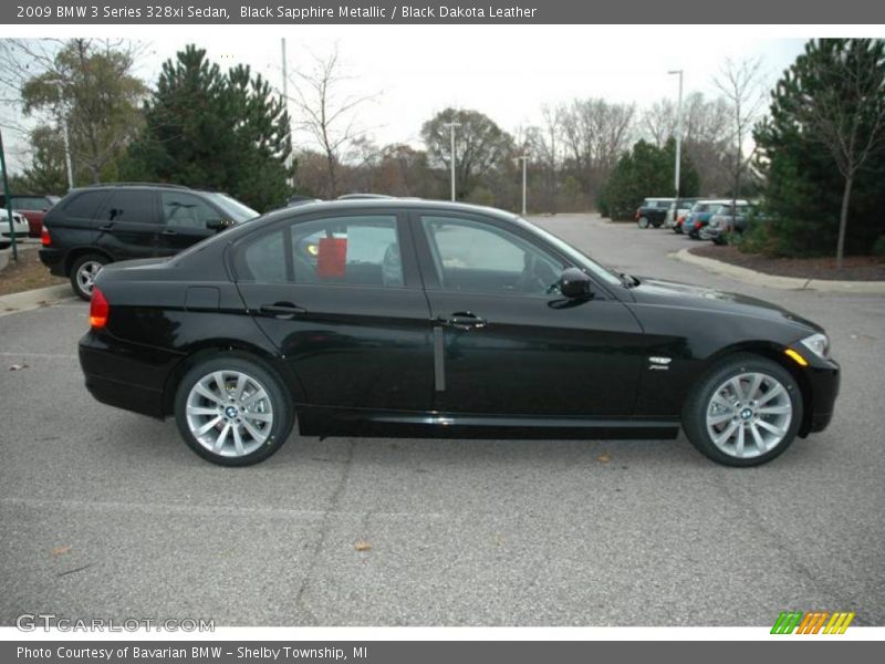 Black Sapphire Metallic / Black Dakota Leather 2009 BMW 3 Series 328xi Sedan