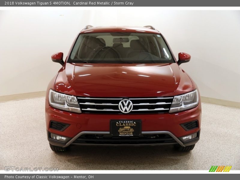 Cardinal Red Metallic / Storm Gray 2018 Volkswagen Tiguan S 4MOTION
