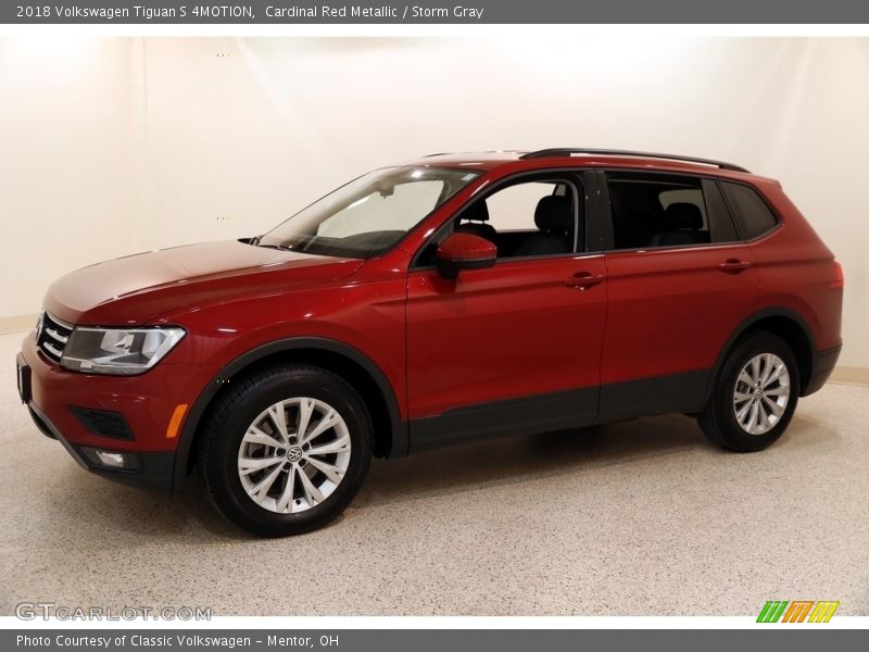 Cardinal Red Metallic / Storm Gray 2018 Volkswagen Tiguan S 4MOTION