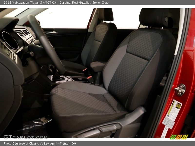 Cardinal Red Metallic / Storm Gray 2018 Volkswagen Tiguan S 4MOTION