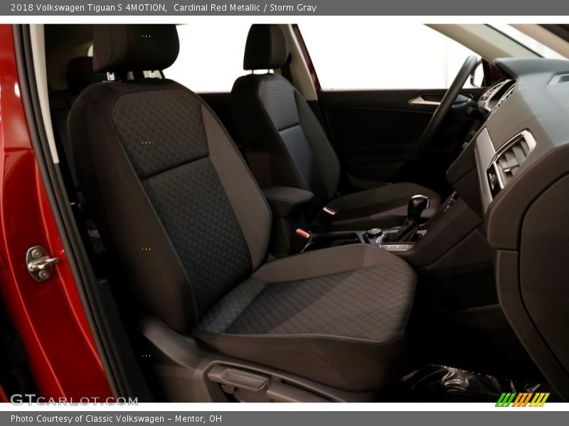 Cardinal Red Metallic / Storm Gray 2018 Volkswagen Tiguan S 4MOTION