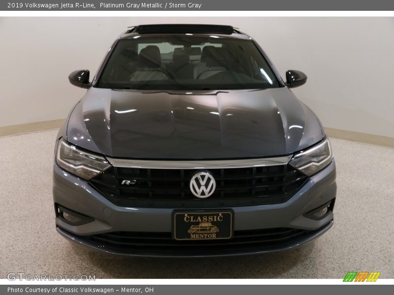 Platinum Gray Metallic / Storm Gray 2019 Volkswagen Jetta R-Line