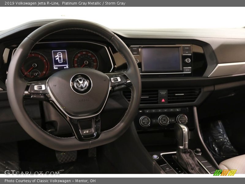 Platinum Gray Metallic / Storm Gray 2019 Volkswagen Jetta R-Line