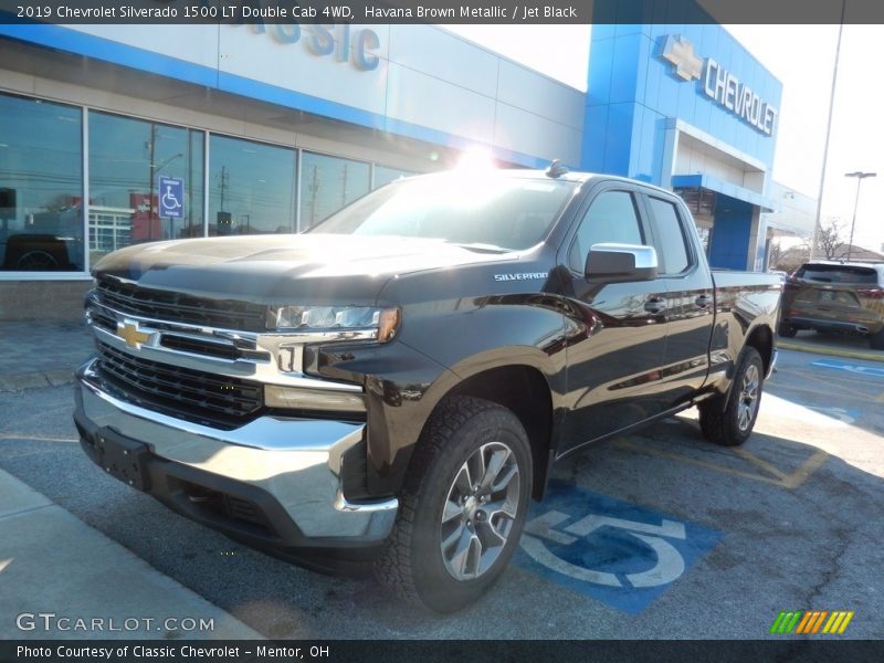 Havana Brown Metallic / Jet Black 2019 Chevrolet Silverado 1500 LT Double Cab 4WD