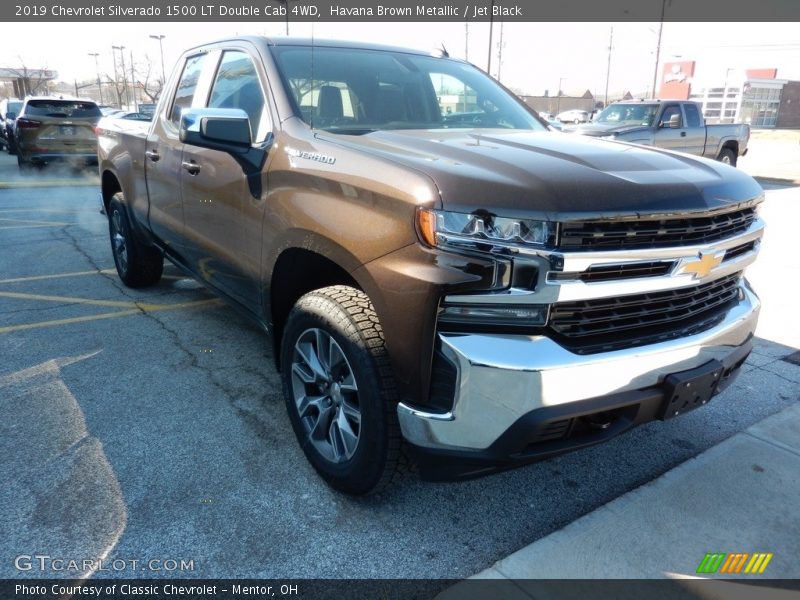 Havana Brown Metallic / Jet Black 2019 Chevrolet Silverado 1500 LT Double Cab 4WD