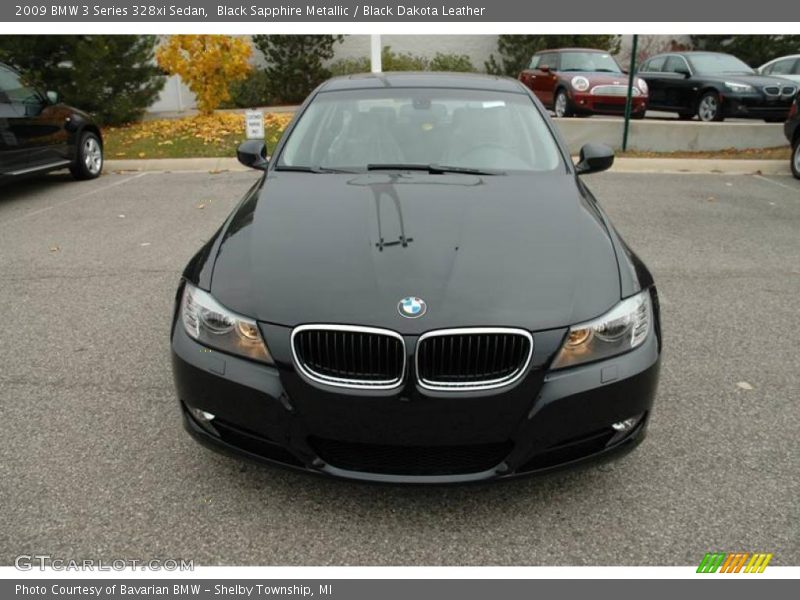 Black Sapphire Metallic / Black Dakota Leather 2009 BMW 3 Series 328xi Sedan